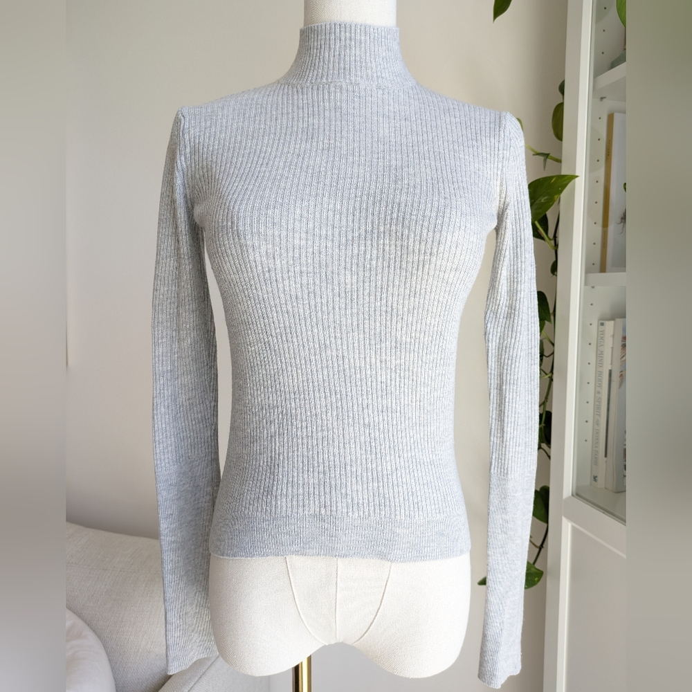 Prologue Ribbed High Neck Top